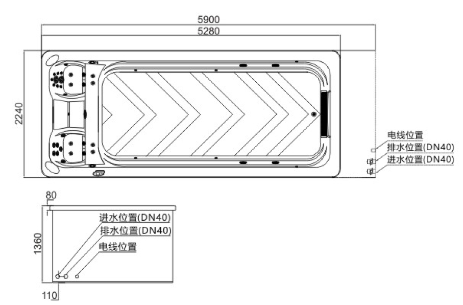 EP-38成品泳池参数图